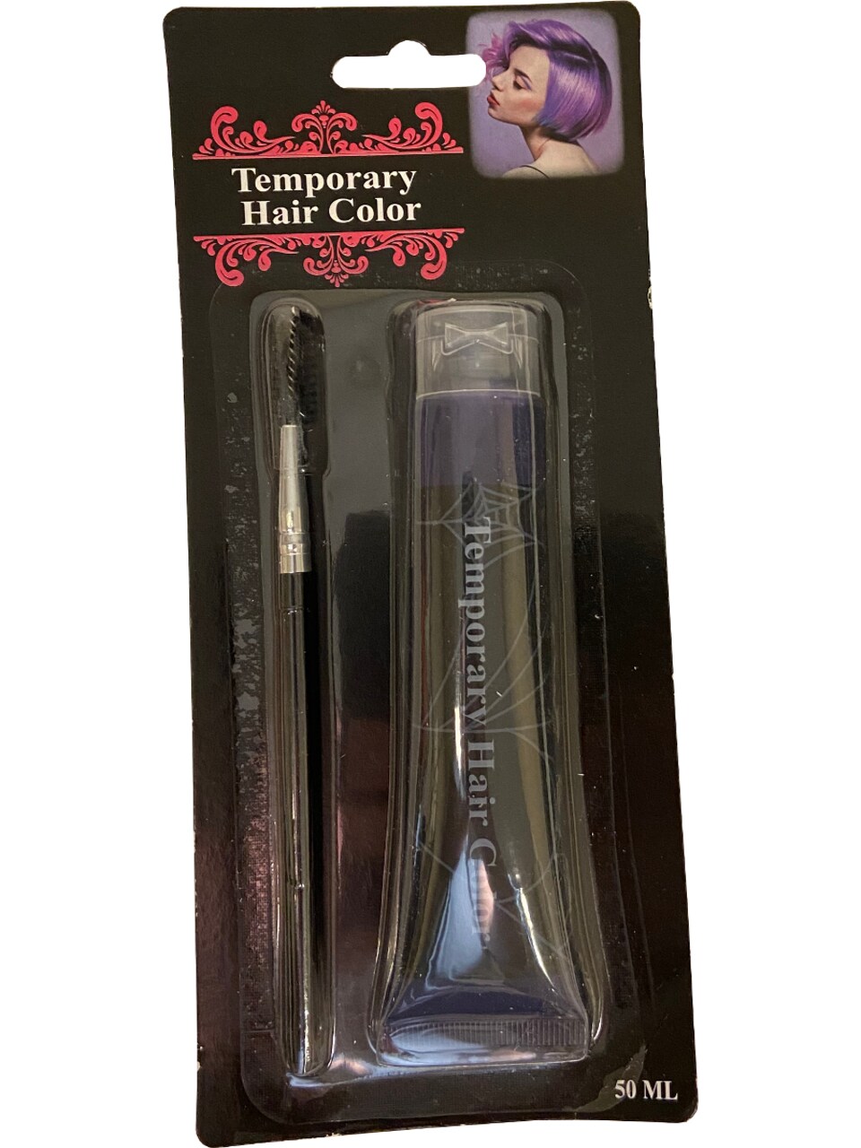 Purple 50ml Tube Of Temporary Hair Coloring Costume Accessory